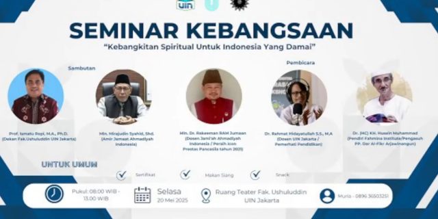 Memaknai Kebangkitan Nasional: Seminar UIN Syarif Hidayatullah Soroti Spiritualitas Damai